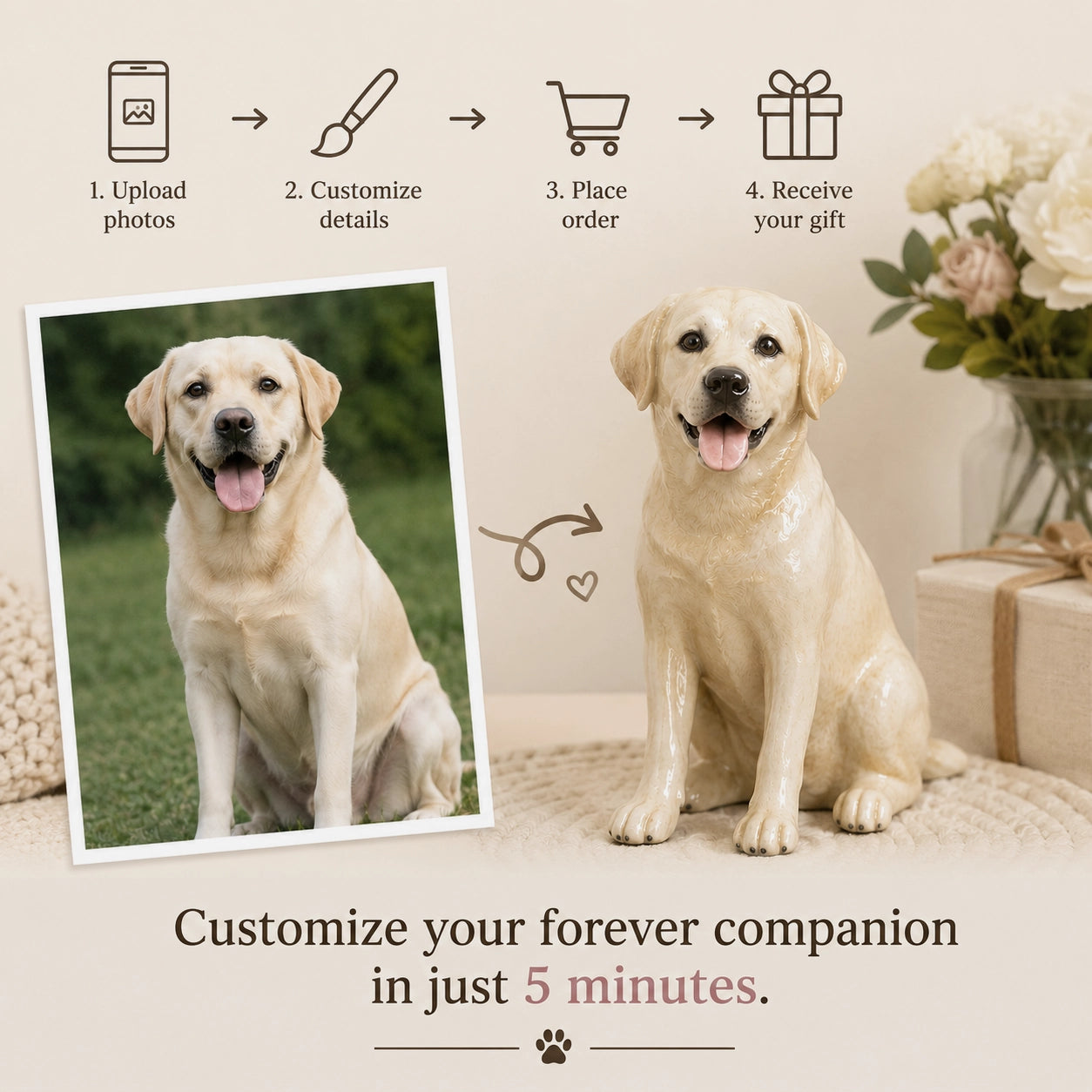 Custom Ceramic Pet Sculpture